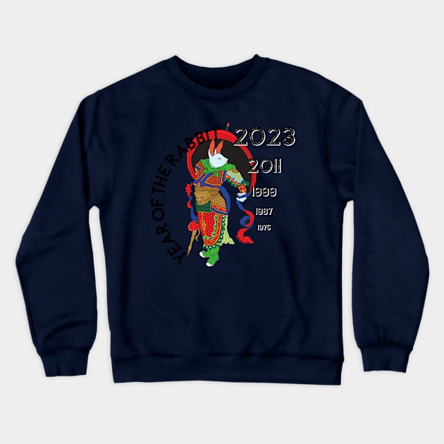 Chinese Zodiac - Year of the Rabbit Crewneck Sweatshirt by Underthespell